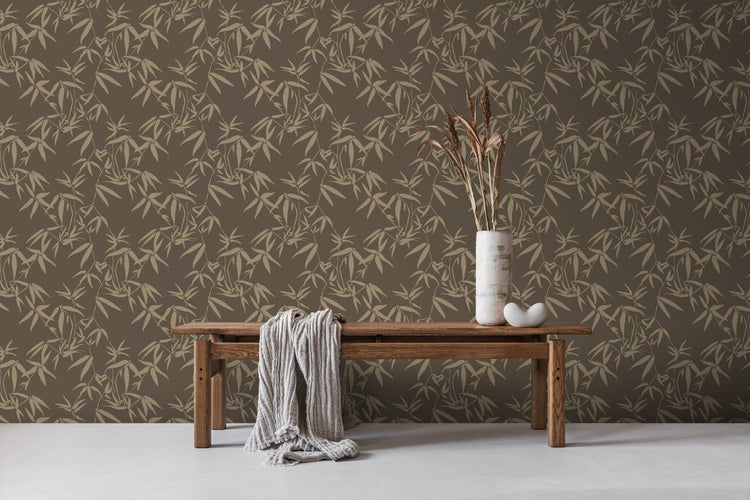 Tapetenrolle mit Bambusmuster, 53 cm breit und 10,05 m lang