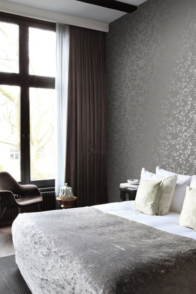 Origin Wallcoverings Tapete Blätter Taupe - 53 cm x 10.05 m - 345930
