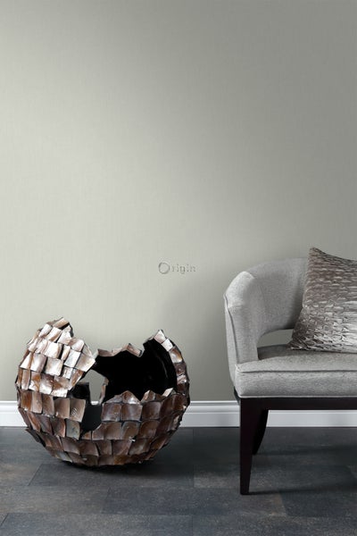 Origin Wallcoverings Tapete Leinen-Optik Hellbraun - 53 cm x 10.05 m - 347002