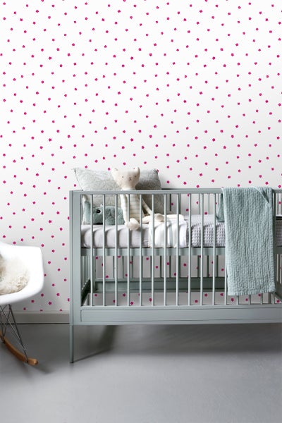 ESTAhome Tapete Blumen Rosa - 53 cm x 10.05 m - 115814