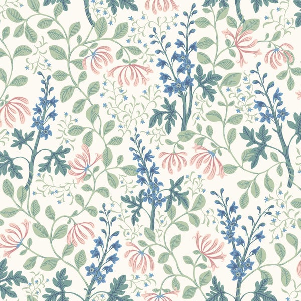 Borastapeter Tapete Blumen Mehrfarbig - 53 cm x 10.05 m - 662666