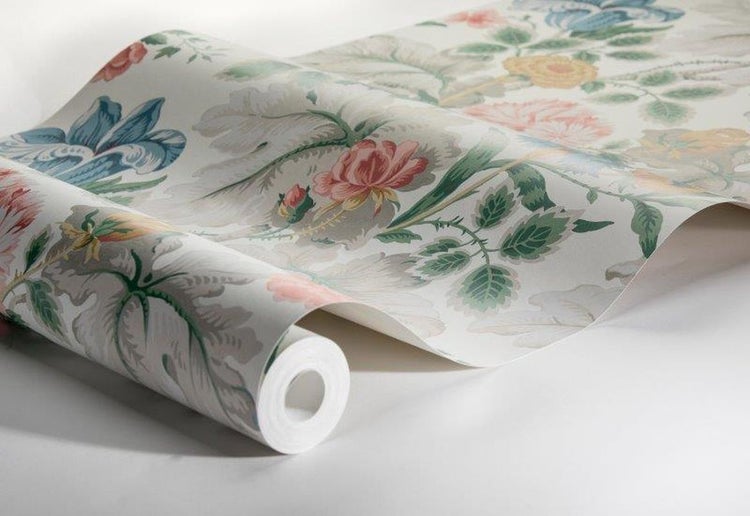 Borastapeter Tapete Blumen Beige - 53 cm x 10.05 m - 660602