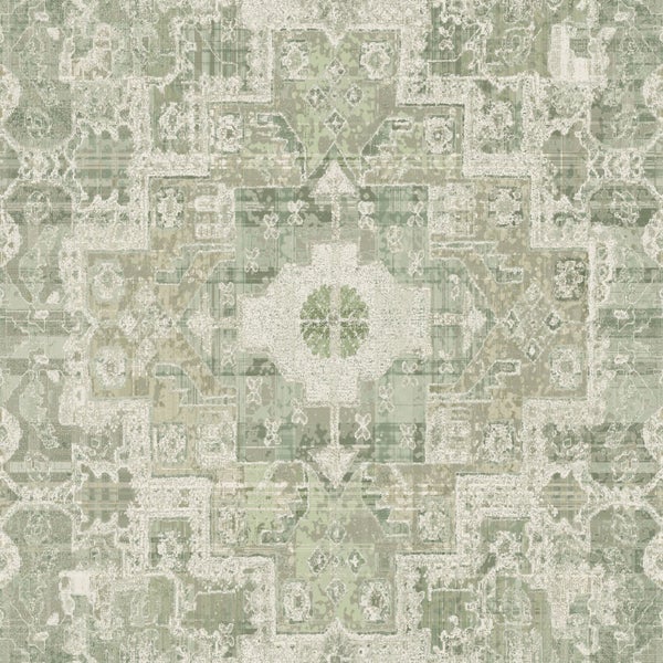 Gemusterter Teppich in neutralen Farbtönen