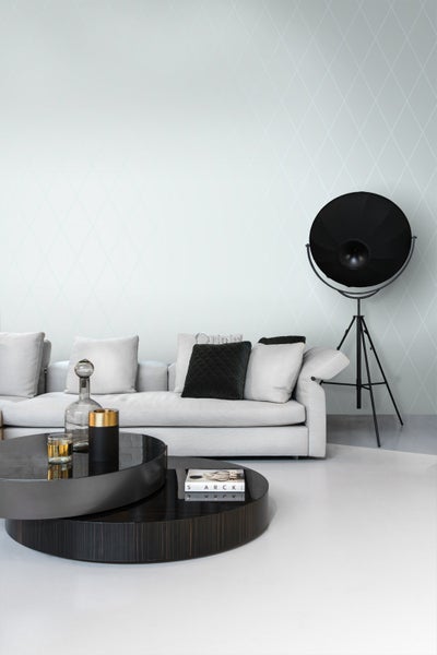 Origin Wallcoverings Tapete Karomuster Eisblau - 53 cm x 10.05 m - 345720