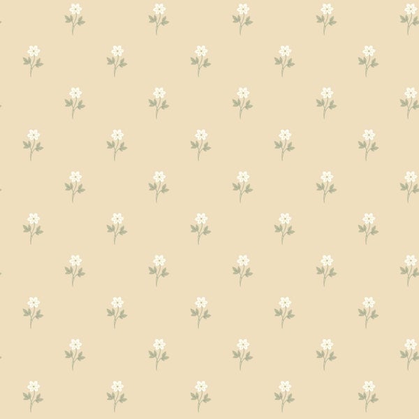 Borastapeter Tapete Blumen Gelb - 53 cm x 10.05 m - 662691