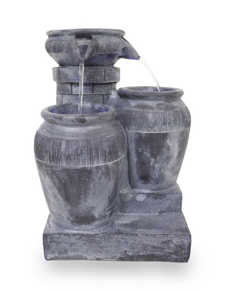 Zimmerbrunnen Tischbrunnen Dekobrunnen FoBrocca Led H: 29,5 cm 10910
