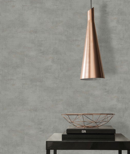 Graue Beton-Optik Tapete mit Struktur