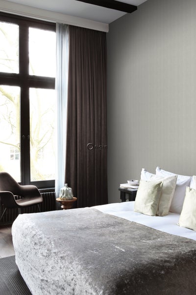 Origin Wallcoverings Tapete Fischgrätmuster Grau - 0,53 x 10,05 m - 347658