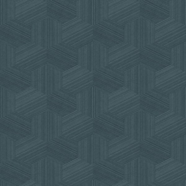 Origin Wallcoverings Tapete 3D-Muster Dunkelblau - 50 x 900 cm - 347998