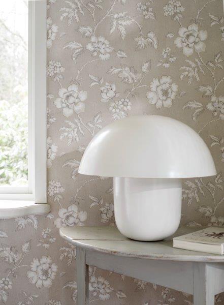 Borastapeter Tapete Blumen Beige - 53 cm x 10.05 m - 660411