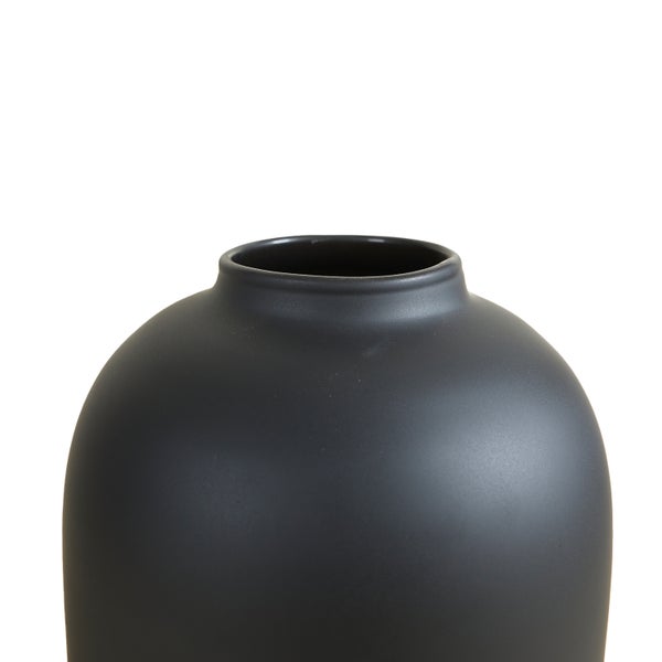 1x WL Vase Magret schwarz D19H40