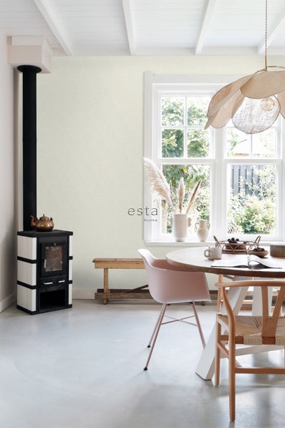 ESTAhome Tapete Wabenmuster Beige - 53 cm x 10.05 m - 148749