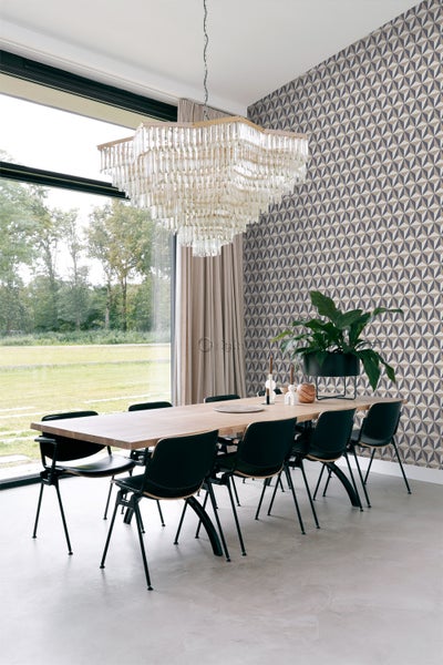 Origin Wallcoverings Tapete 3D-Muster Vintage Blau und Taupe - 53 cm x 10.05 m - 347447