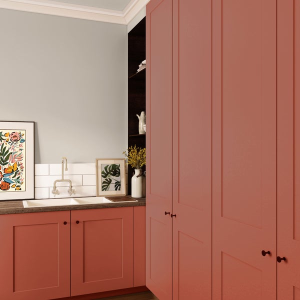 MissPompadour seidenmatte Holzfarbe - Orange mit Rost - 2,5 L, Möbelfarbe ohne Schleifen - Farbe für Holz, Metall, Kunststoff - Holzlack, Möbellack schnelltrocknend mit hoher Deckkraft