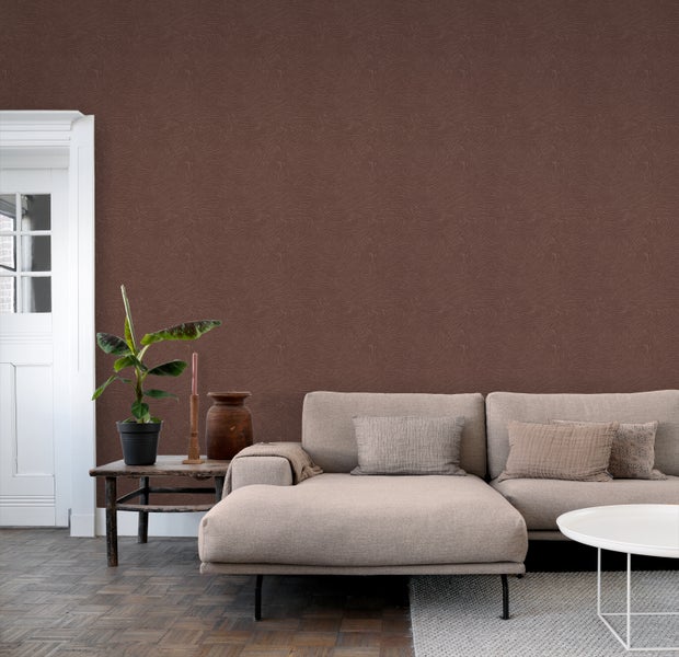 ESTAhome Tapete 3d Wellenförmige Linien mauve-violett - 50 x 900 cm - 131369