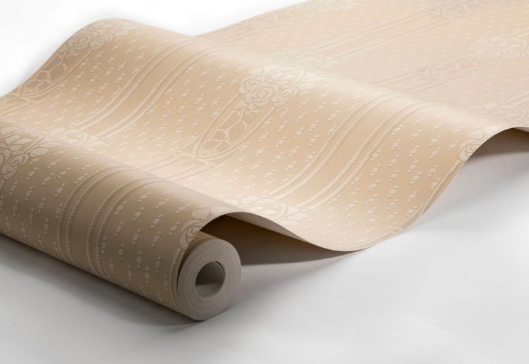 Borastapeter Tapete Blumenmuster im Jugendstil Sandbeige - 53 cm x 10.05 m - 660079