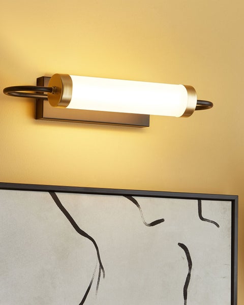 LED Wandlampe HENRY Metall Schwarz