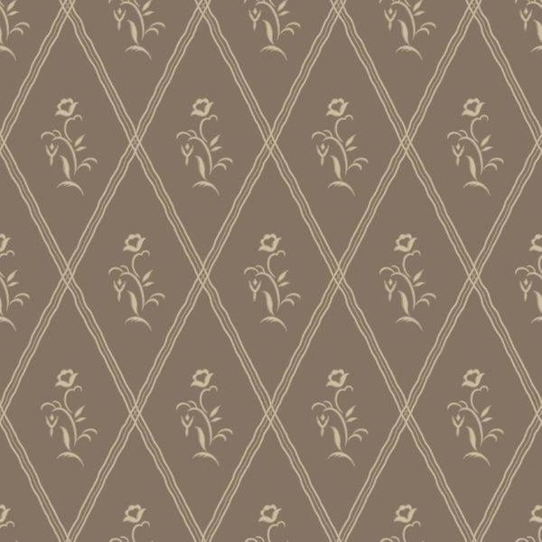 Borastapeter Tapete Blumen Braun - 53 cm x 10.05 m - 660840