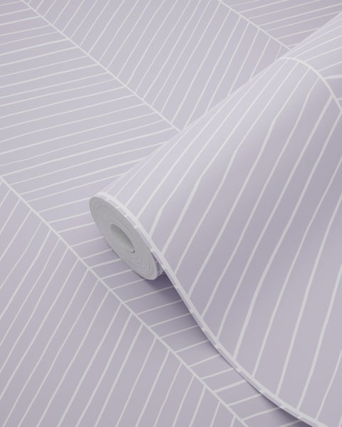 ESTAhome Tapete Fischgrätmuster Violett - 53 cm x 10.05 m - 139451