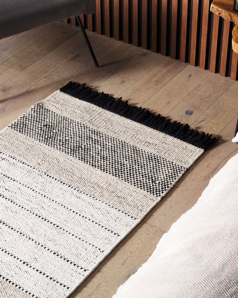 Teppich YAZLIK Beige 80 x 150 cm Wolle