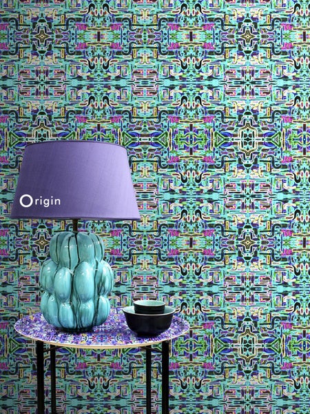 Origin Wallcoverings XXL-Vliestapete Dschungelmuster Türkis - 50 x 900 cm - 356901