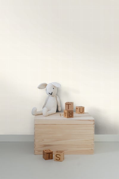 Origin Wallcoverings Tapete Karomuster Weiß - 53 cm x 10.05 m - 346820