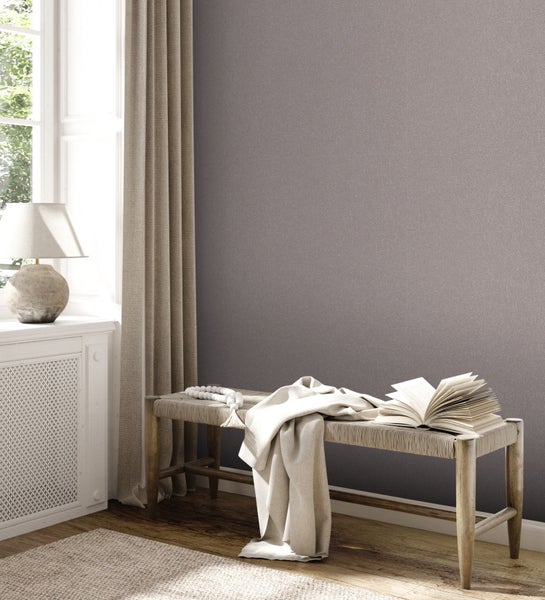 A.S. Création Tapete Uni Grau und Braun - 53 cm x 10.05 m - AS-389261