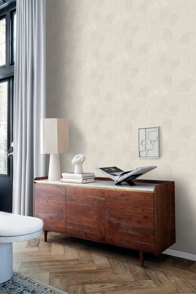 Origin Wallcoverings Tapete 3D-Muster Grau - 53 cm x 10.05 m - 348014