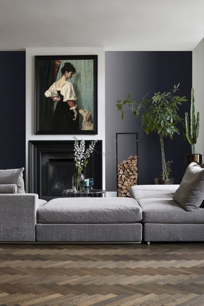 Origin Wallcoverings Tapete feine Struktur Schwarz und Lila - 53 cm x 10.05 m - 346511