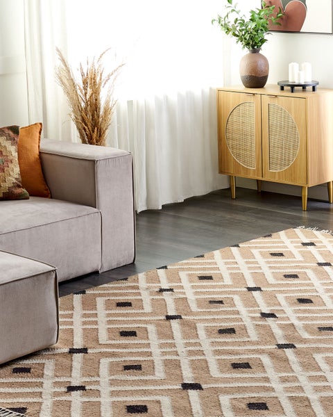 Teppich ESENCIK Beige 200 x 300 cm Jute