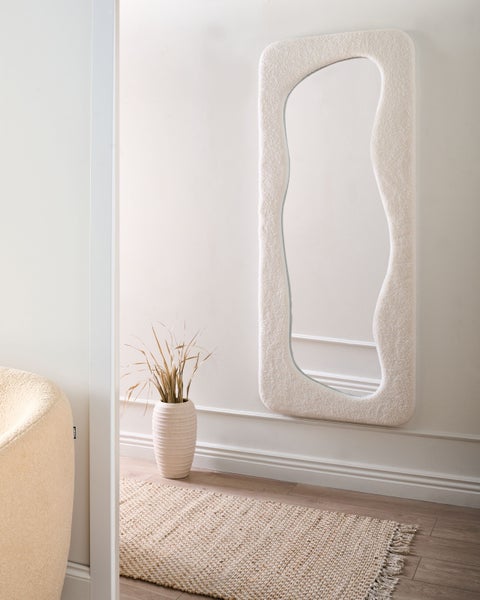 Wandspiegel QUIMPER 70 cm 170 cm Cremeweiß