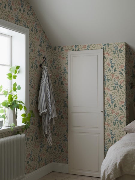 Borastapeter Tapete Blumen Grün und Mehrfarbig - 53 cm x 10.05 m - 662681