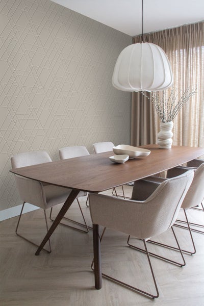 ESTAhome Tapete 3D-Muster Taupe - 50 x 900 cm - 139600