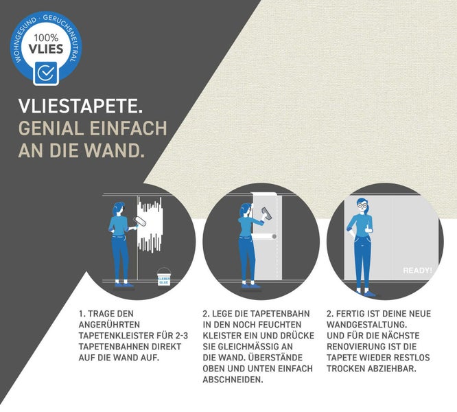 Tapete mit floralem Muster