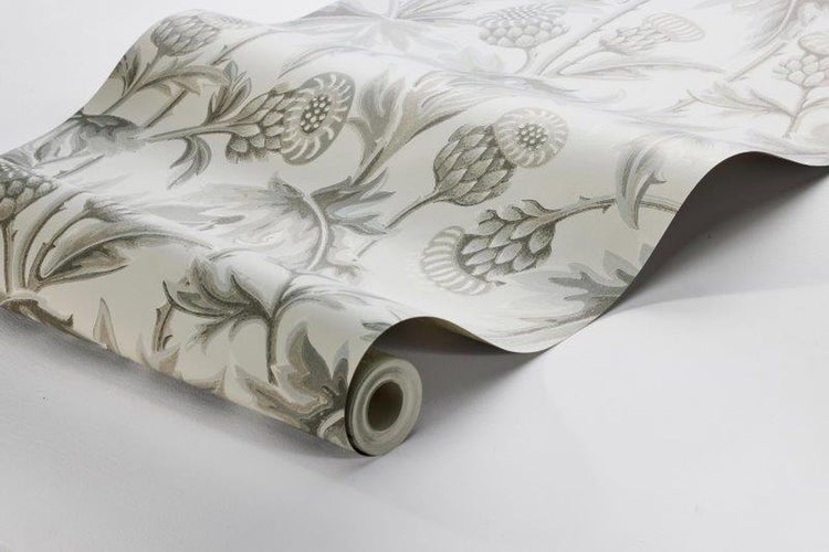 Borastapeter Tapete Blätter Grau - 53 cm x 10.05 m - 660973
