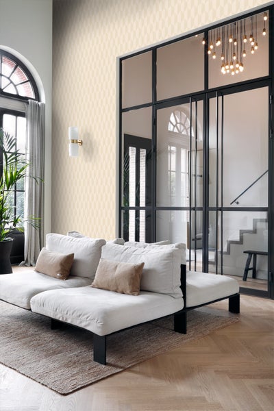 Origin Wallcoverings Tapete 3D Muster Crème-Beige - 50 x 900 cm - 348037