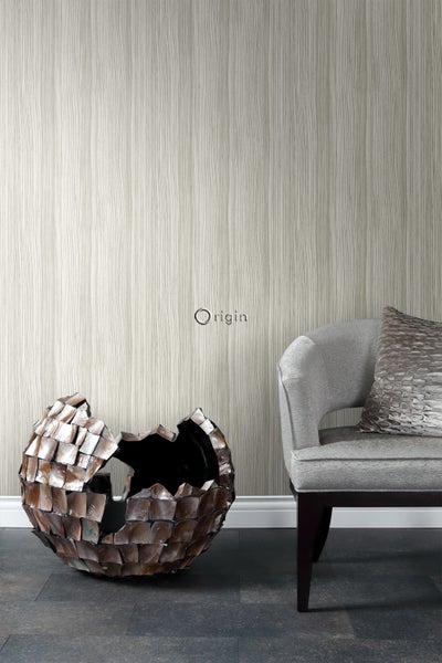 Origin Wallcoverings Tapete Streifenmuster Beige - 53 cm x 10.05 m - 347236