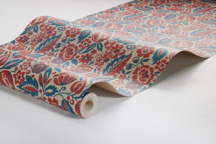 Borastapeter Tapete Blumen Rot - 53 cm x 10.05 m - 660572