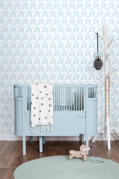 ESTAhome Tapete 3D-Muster Hellblau - 53 cm x 10.05 m - 138912