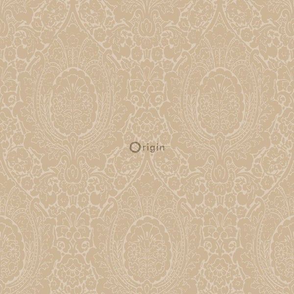 Origin Wallcoverings Tapete Ornamente Champagner-Beige - 53 cm x 10.05 m - 345427