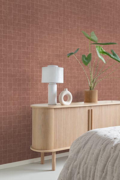 Origin Wallcoverings Tapete Fliesenmuster Braun - 50 x 900 cm - 348046