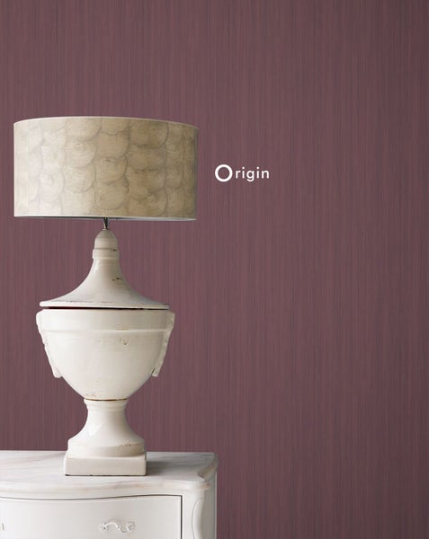 Origin Wallcoverings Tapete feine Streifen Dunkelviolett - 53 cm x 10.05 m - 345410