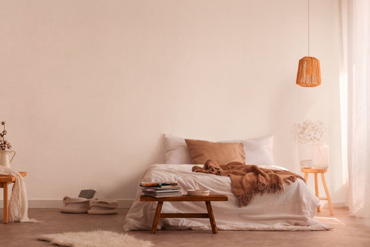 Textiltapete mit feiner Struktur