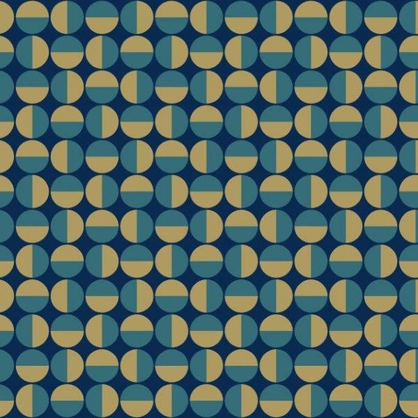 Borastapeter Tapete grafisches Motiv Graublau - 53 cm x 10.05 m - 660703