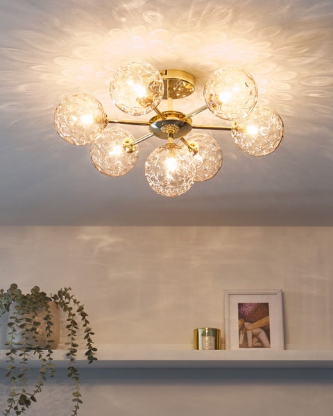 Deckenlampe ANADYR Glas Beige