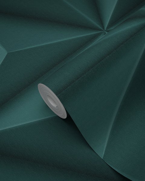Origin Wallcoverings Tapete 3D-Muster Petrolblau - 53 cm x 10.05 m - 347817
