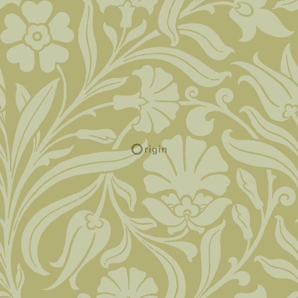 Origin Wallcoverings Tapete Blumen Grün - 53 cm x 10.05 m - 346638
