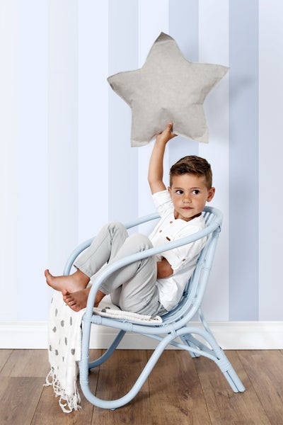 Origin Wallcoverings Tapete Streifen Hellblau - 53 cm x 10.05 m - 346810