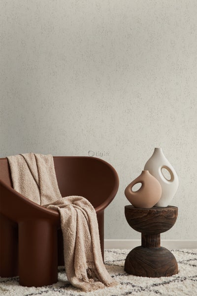 Origin Wallcoverings Tapete Metall-Optik Silber - 53 cm x 10,05 m - 347612