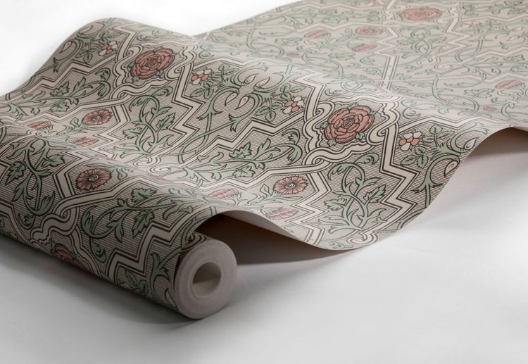 Borastapeter Tapete Blumenmuster Braun - 53 cm x 10.05 m - 660039